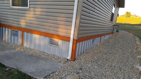 sheet metal house skirting|mobile home skirting near me.